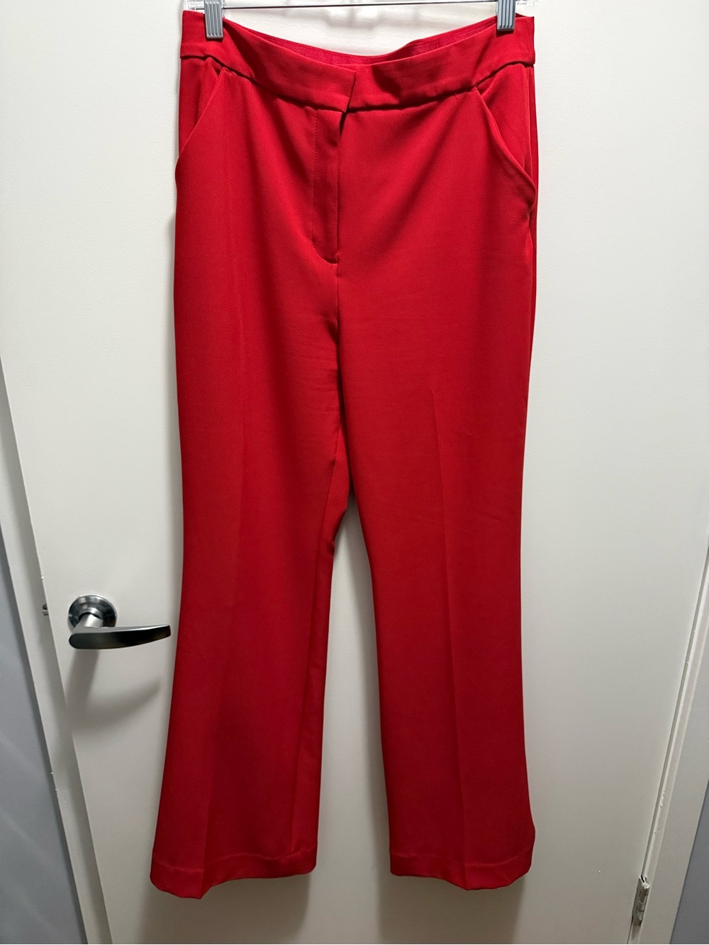 Express Red Straight-Leg Women's Pants
